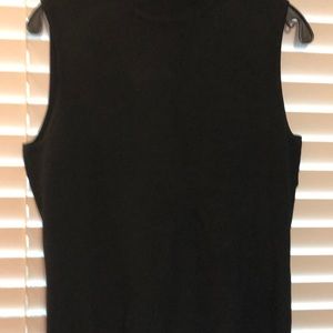 WD NY silk sleeveless black top , casual or fancy